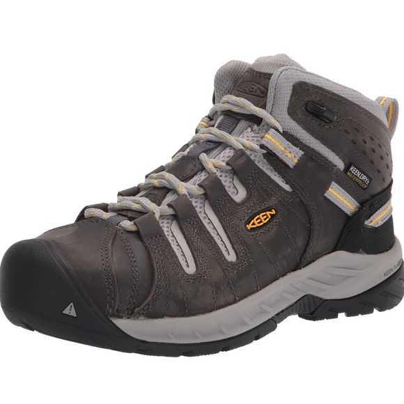 New Keen Women’s steel Toe Utility Boots Flint 2 Mid Rise Sz 7 Magnet/Vapor 37.5 - Picture 2 of 8